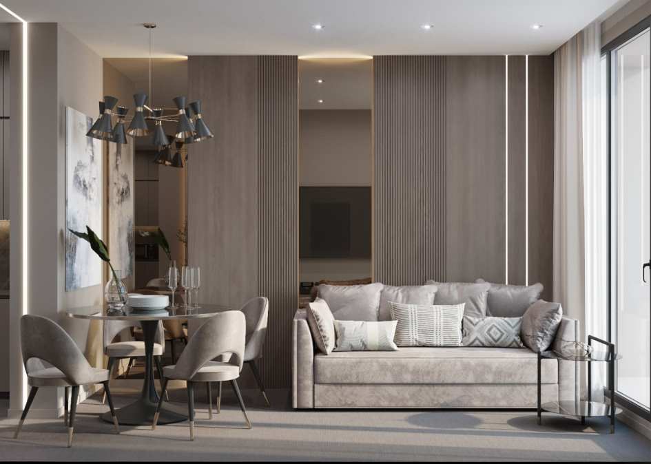 Освещение в гостиной фото 1