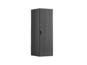 Шкаф однодверный с полками черный