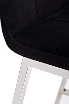 30C-DX-2091 BLK Стул барный велюр черный 42*53*88см_s2