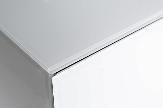 KFG085 Тумба 2 ящика белая/золото 55*40*58см_s2