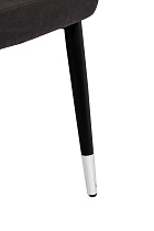 30C-1232F GR Стул велюр серый 54*57*80см с ч/б спинкой_s2