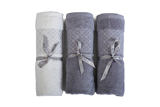 Полотенце махровое 50*90 Венера серое_s2