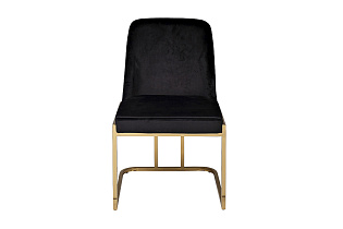 GY-83650 Стул велюр черный/золото 54*56*89см_s2