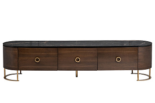 40AD-00099 Тумба под ТВ коричневая 200*45*47,5см_s2