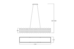 162FL-60082 Люстра подвесная прямоуг. 120см_s2