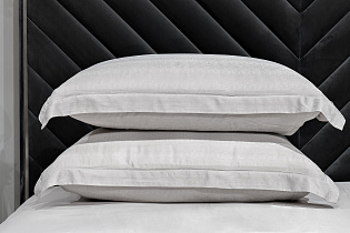 180JOD-18001 Комплект постельного белья Гарда, бамбук, серый, Двуспальный евро (200*220)_s2