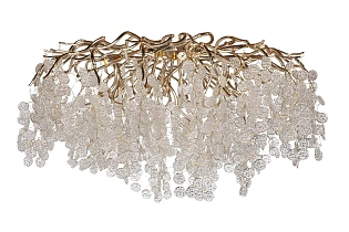 86-9018/1000 Люстра Tenera круглая шампань d100*h40см_s2