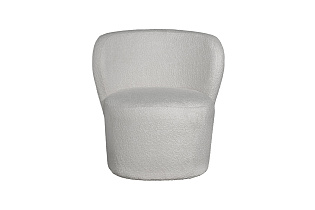 30C-13750 Кресло букле белое 73*69*73см_s2