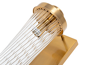 92EL-YG59026  Бра латунь, стекло прозр. 12*18*h.50см_s2