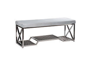 47ED-010BAN-GLB Банкетка голубой велюр/хром 120*40*47см_s2