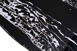 30B-85531 Стол журнальный круглый черный/хром d90*41см_s2