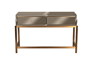KFG210 Консоль 2 ящика зеркало бронза/золото 120*42*76 см_s2