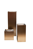 58DB-28002 Ваза нерж.ст/мат.бронза 10*10*20см_s2