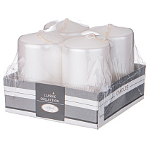 348-862 Набор свечей из 4 штук d4*7 см жемчужный_s2