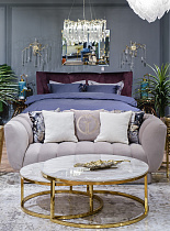 Подушка декоративная с кантом белая 283010 50*30см_s2