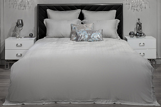 180JOD-18021 Комплект постельного белья Муар, бамбук, оливковый, Двуспальный евро (200*220)_s2