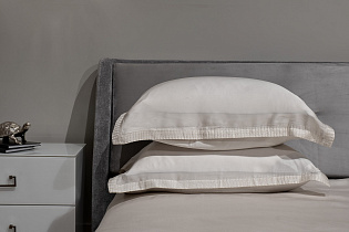 144HF-40406 Простыня на резинке тенсель жемчужная 160*200*30_s2