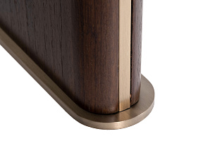 76AR-501L-STOL/ZH Стол журнальный овальный иск.камень белый 130*65*38см_s2