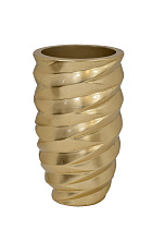 ZS2058-19 Кашпо волнистое цвет золото d30*50см_s2