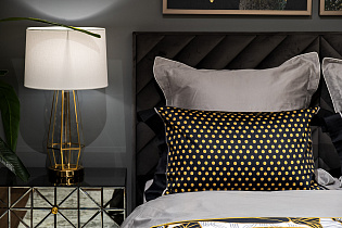 130HB-00010 Комплект наволочек Тропики 50*70 золото/черный (2шт)_s2