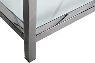 GY-SH8711BL Стеллаж стекло прозр/темн.хром 80*35*180см_s2