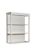 151SV-000016 Шкаф-витрина открытый бежевый 100*128*40см_s2