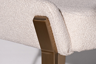 163YH-06275 Стул обеденный букле белый+бронза 57*65*91см_s2