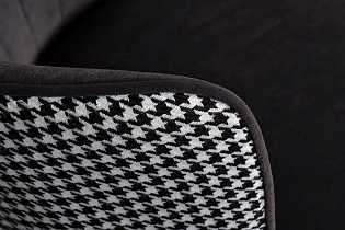 30C-309W GR Cтул барный велюр серый 54*54*106см с ч/б спинкой_s2