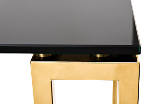 13RXC3049-GOLD Консоль черное стекло/золото 120*40*78см_s2