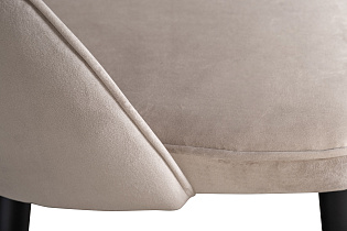 30C-12280 Стул велюр серо-бежевый 51*56*84см, наконечники мат.золото_s2