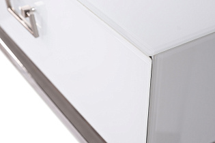 KFG070-NI Консоль 2 ящика белая/хром  120*42*77см_s2