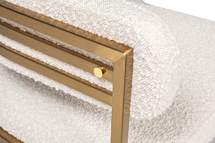 GY-08504 Стул букле бежевый/матовое золото 60*55*73см_s2