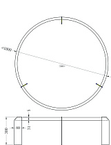 KFG203 Стол журнальный d100*30см_s2