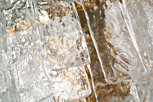 K2KG0998W-2B Бра Лёд (Ice) рифленое стекло/латунь L19*W36*H32см_s2