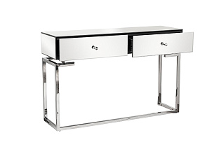 KFG075 Консоль зеркальная с двумя ящиками 120*35*77см_s2