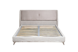 Кровать Michelle без под.мех. серый Norton SER+Mocka43 183*230*99см_s2