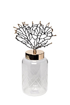 55RD4382M Ваза стеклянная с крышкой 