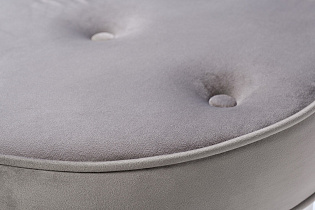 47ED-003BAN-SER Банкетка серый велюр/хром d50*46см_s2