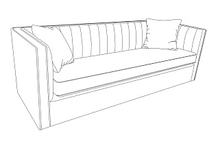 Диван Паоло(Paolo) трехм. раскладной 1 кат. + 2 подушки_s2