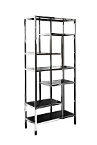46AS-SH1076-SILVER Стеллаж серебристый/темн.ст. 80*35*180см_s2