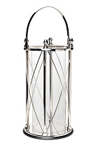 95IM-4590L Подсвечник нерж. сталь/стекло 32*26*51см_s2