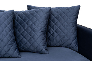 Диван Sorrento 220 трехмест., велюр т.синий Colt034 220*101*88см_s2