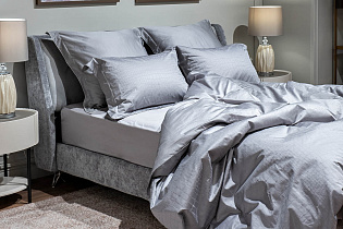 130HB-FSH16030 -PROS RES SER Простыня на резинке сатин серый 160*200*30_s2