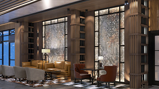 Меблировка ресторана <br>в апарт-отеле «Snega» на Красной поляне 5(превью)