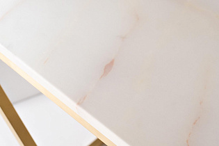 47ED-CST026GOLD Консоль белый иск.мрамор/мат.золото 120*40*78см_s2