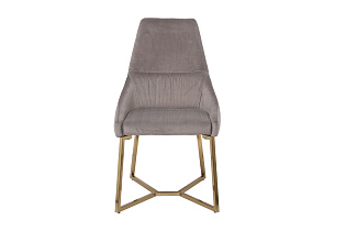 30C-1185 GRE Стул велюр серый на метал.основании 55*62*94см_s2