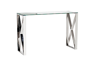 47ED-CST008 Консоль прозр.стекло/хром 120*40*78см_s2