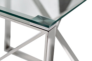 47ED-ET008	Стол журнальный прозр.стекло/хром 55*55*55см_s2