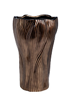 18H-22301 Ваза керамическая золотая d18*30см_s2