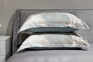 144HF-70608 Комплект наволочек Нувола принт тенсель бирюзовый 50*70 (2шт)_s2